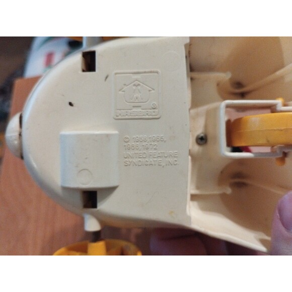 Vintage Snoopy And Woodstock Children's Pull Toy  1972 Head Turns When Pulled - Picture 7 of 7